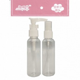 2 pc 2.2oz Pump & Spray Bottle Set (24/480/c)