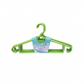 6 pc 15-3/4" PVC Clothes Hanger Set (64/c)