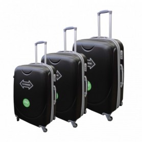 3 pc 21" 25" 29" Hardside Spinner Luggage Set (1c)