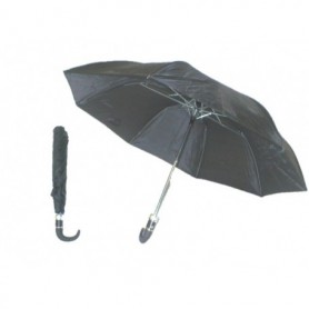 40" Auto Open Foldaway Umbrella Black
