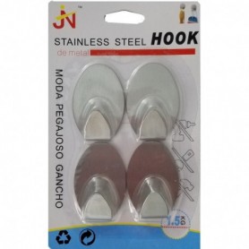 4 pc 2" S.S.Adhesive Hook Set (30/240/c)