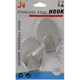 2 pc 3" S.S.Adhesive Hook Set (30/240/c)