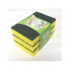 3 pc Yellow-Green Sponge Set (72/c)