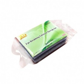 2 pc Scrubing Cellulose Sponge Set (72/c)