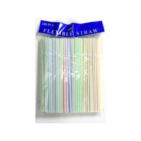 200 pc Colorful Drinking Straws