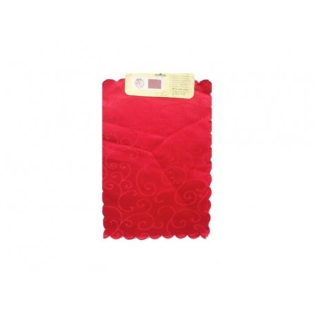 2 pc 17.75"x12.5" Jacquard Table Placemats Red (24/240/c)
