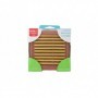 6 pc 4"x4" Bamboo Coaster Set (24/240/c)