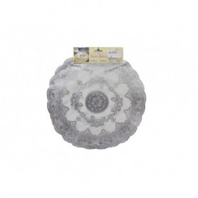 2 pc 14.5" Round Pacemats Golden (24/144/c)