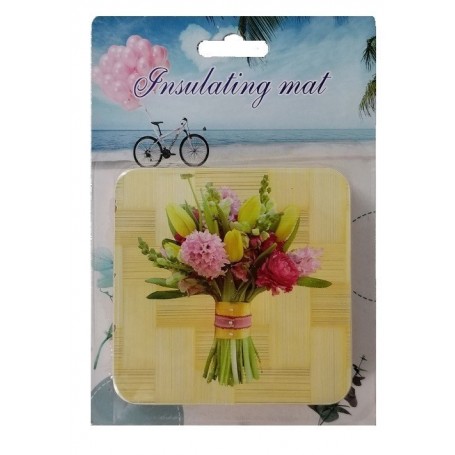 4 pc 4" Square Insulation Coasters (24/192/c)