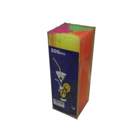 200 pc Flexible Straws in Container