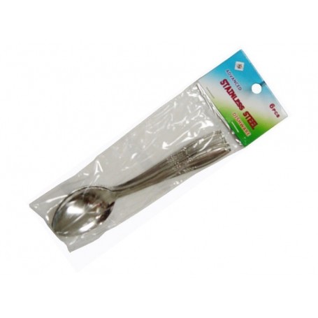 6 pc 6.5" Stainless Steel Spoon Set (48/96/c)