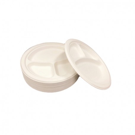 50 ct 10-1/4" Sugarcane Plates (10/c)