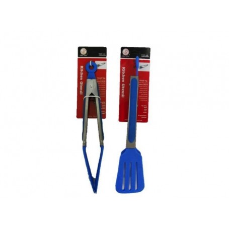 10.5" Slotted Food Tongs