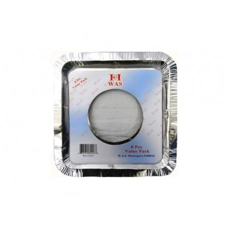 8 pc 8.5" Square Tinfoil Set