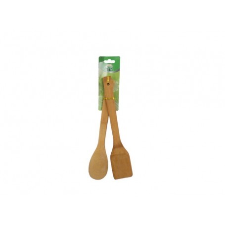2 pc 12" Bamboo Kitchen Utensil Set (72/c)
