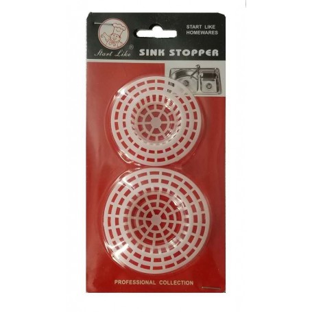 2 pc 2-3/8" & 2-3/4" Plastic Sink Strainer Set (36/288/c)