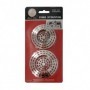 2 pc 2-3/8" & 2-3/4" Plastic Sink Strainer Set Silver (36/288/c)