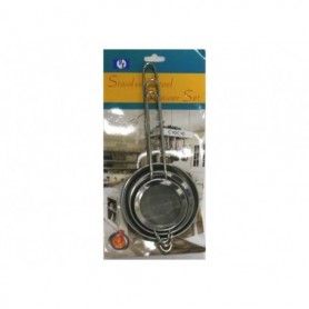 3 pc Wire Handle Strainers 2.8"+3.1"+3.9" (72/c)