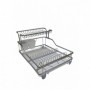 2 Tier Aluminum Dish Rack 18"x13.5"x10.5" (6/c)