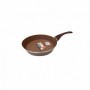 22cm Wood Handle Deep No-Stick Frying Pan (12/24/c)