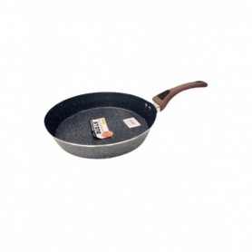 24cm Wood Handle Deep No-Stick Frying Pan (12/24/c)