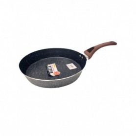 28cm Wood Handle Deep No-Stick Frying Pan (12/24/c)