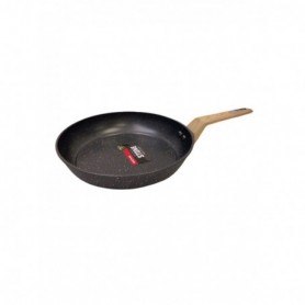24cm Wood Handle Deep No-Stick Frying Pan (12/24/c)
