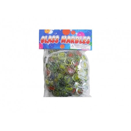 102 ct 0.7"/1.8cm Flat Glass Marbles Pattern (48/c)
