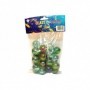 25 ct 2.5cm Glass Marbles Mixed