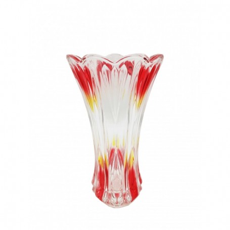 9.5"x5" Crystal Flower Vase Colored (15/c)