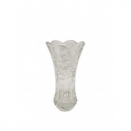 8"x4" Crystal Fl ower Vase Clear (24/c)