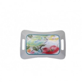 Melamine 18" Rectangular Tray Flower (24/c)