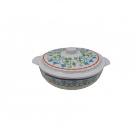 Melamine 8" Bowl With Cover Antique (24/c)