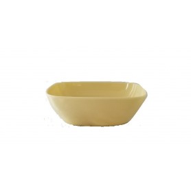 6" Melamine Square Bowl Beige (48/c)