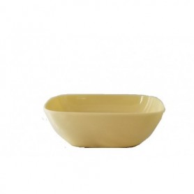 7.5" Melamine Square Bowl Beige (48/c)