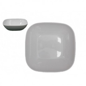 8" Melamine Square Bowl Ivory