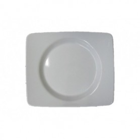 10" Melamine Square Plate Ivory (48/c)