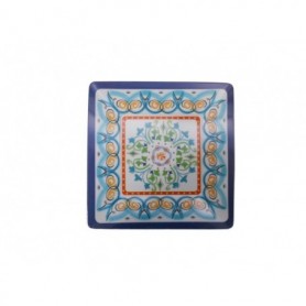 Melamine 10" Square Plate Antique (48/c)