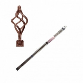 28"-48"x3/4" Adjustable Curtain Rod Set (12/c)