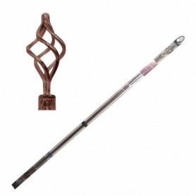 66"-120"x3/4" Adjustable Curtain Rod Set (12/c)