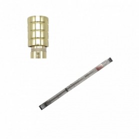 28"-48" Extendable Curtain Rod Set Metal Tube (12/c)