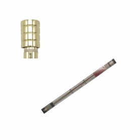 48"-84" Extendable Curtain Rod Set Metal Tube (6/c)