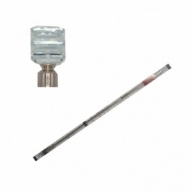 66"-120" Extendable Curtain Rod Set Lam Crystal Cub (6/c)