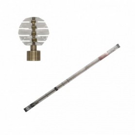66"-120" Extendable Curtain Rod Set Lam Crystal Ball (6/c)