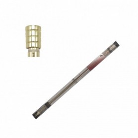 66"-120" Extendable Curtain Rod Set Metal Tube (6/c)