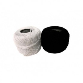 No.8 Cotton Thread Black & White (24/480/c)