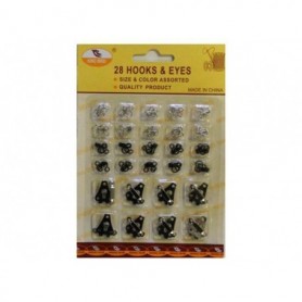 28 pr Hook & Eye Kit