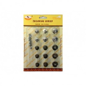 15 pc Metal Button Set