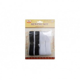 2 pr 16" Velcro Set Black & White (24/480/c)