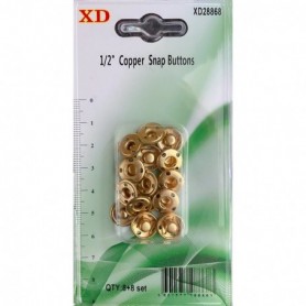 8 pr 1/2" Copperized Snaps (24/288/c)